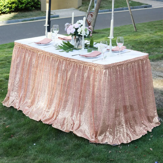 Sequin Table Skirt