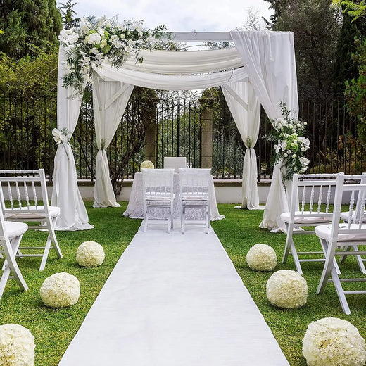 White Aisle Runner Carpet