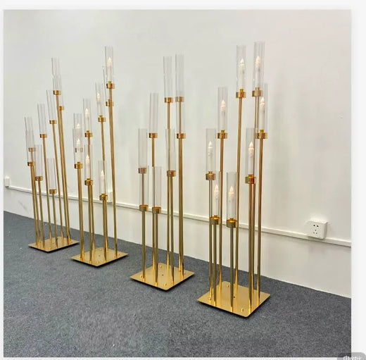 Gold Candelabra Centrepieces