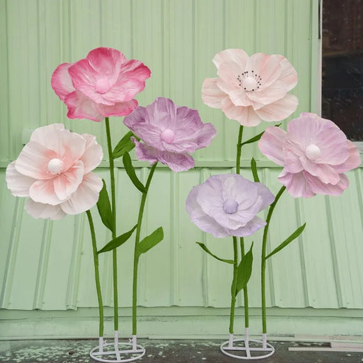 Giant Flowers on Stems