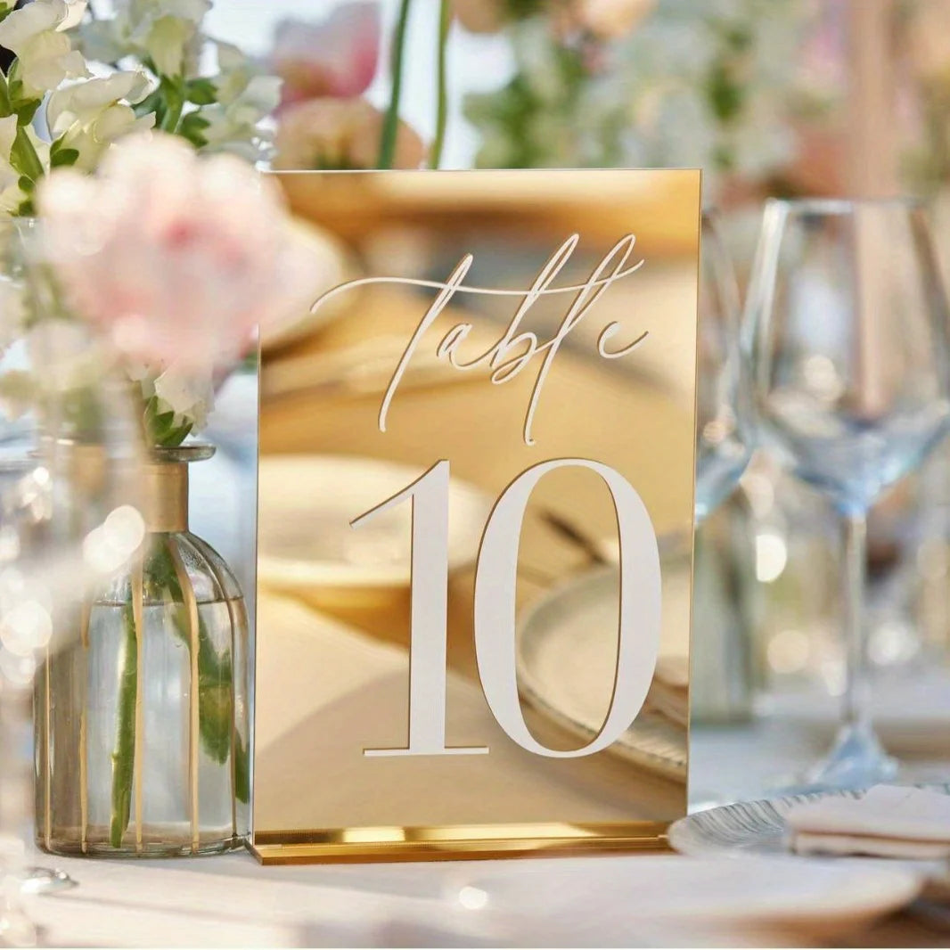 Gold Table Numbers