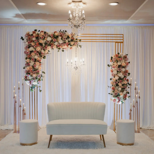 Gold Square Wedding Arch