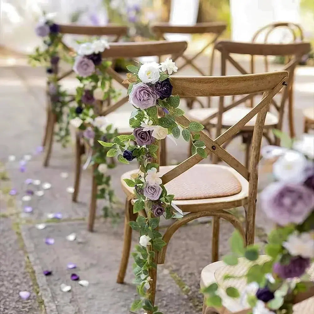 Chair Back Flower Garland