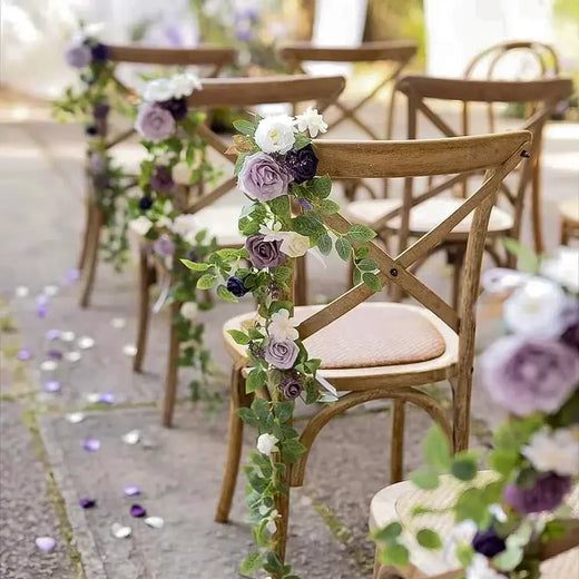 Chair Back Flower Garland