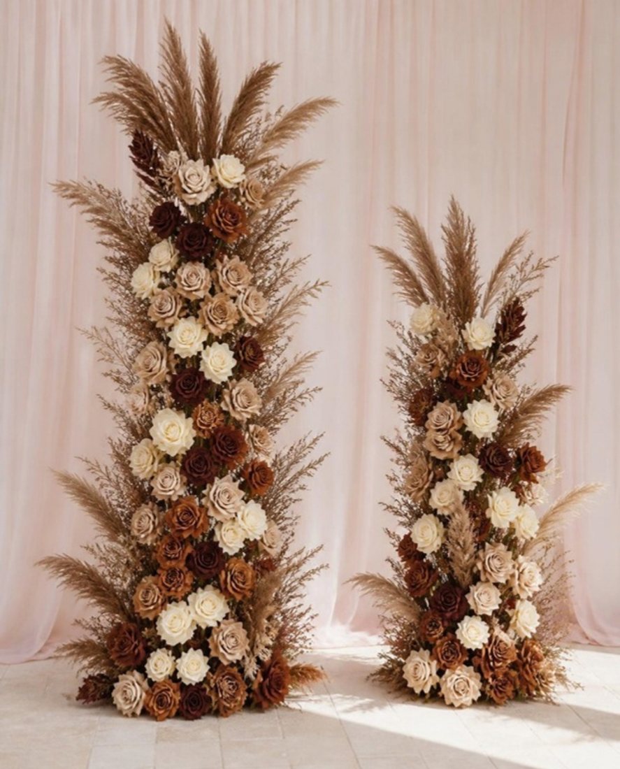 Floral Pillars (Pair)