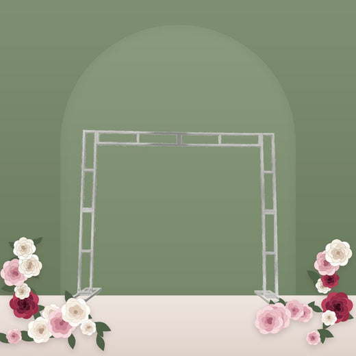 White Double Wedding Arch